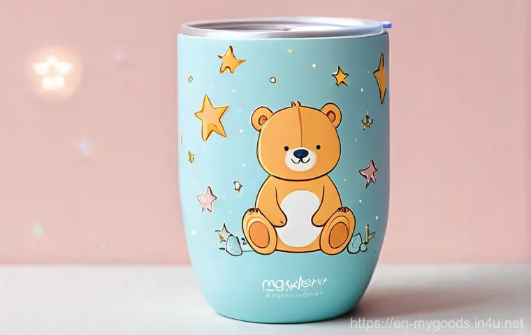 커스텀 텀블러 제작 팁 - **Second Tumbler:** A clear acrylic tumbler filled with shimmering liquid and loose glitter, creatin...