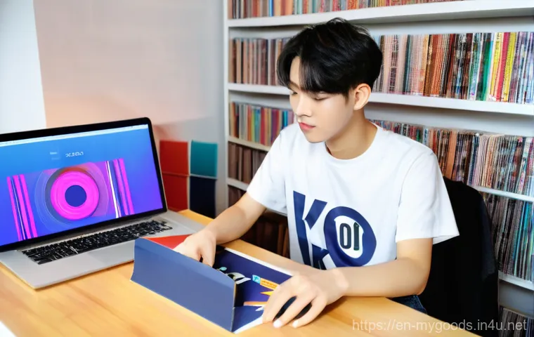 K POP 팬덤 굿즈 만들기 - **Image Prompt 1: Focused K-Pop Fan Crafting Custom Decals**
    A young adult, approximately 18-24 ...